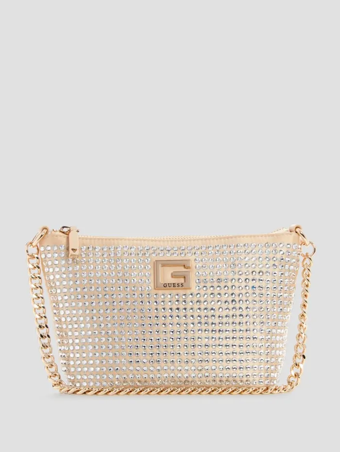 GUESS Shoulder Bags Gilded Glamour Mini TopZip Bucket Bag Gold 8211 Unisex