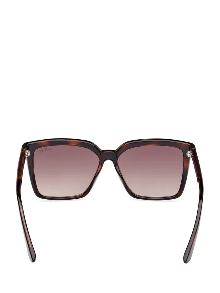 GUESS Sunglasses Madelyn Retro Square Sunglasses Black 8211 Women