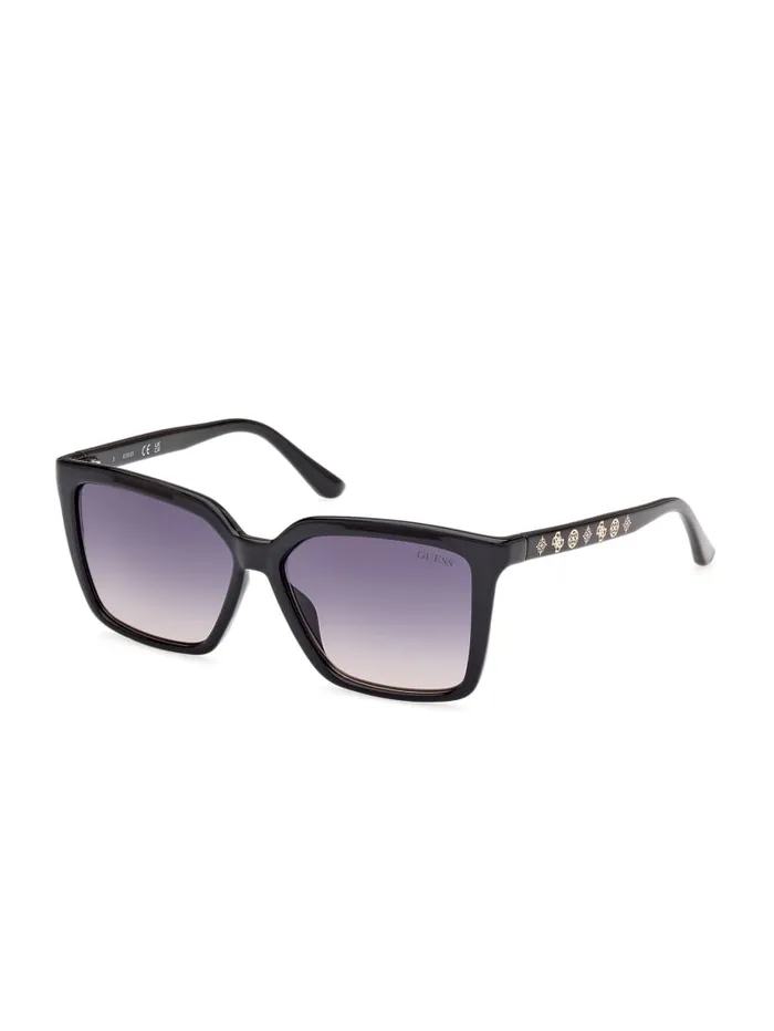 GUESS Sunglasses Madelyn Retro Square Sunglasses Black 8211 Women
