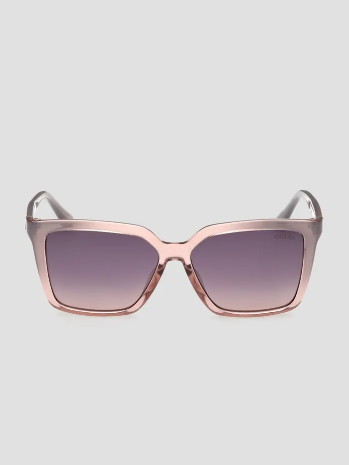 GUESS Sunglasses Madelyn Retro Square Sunglasses Black 8211 Women