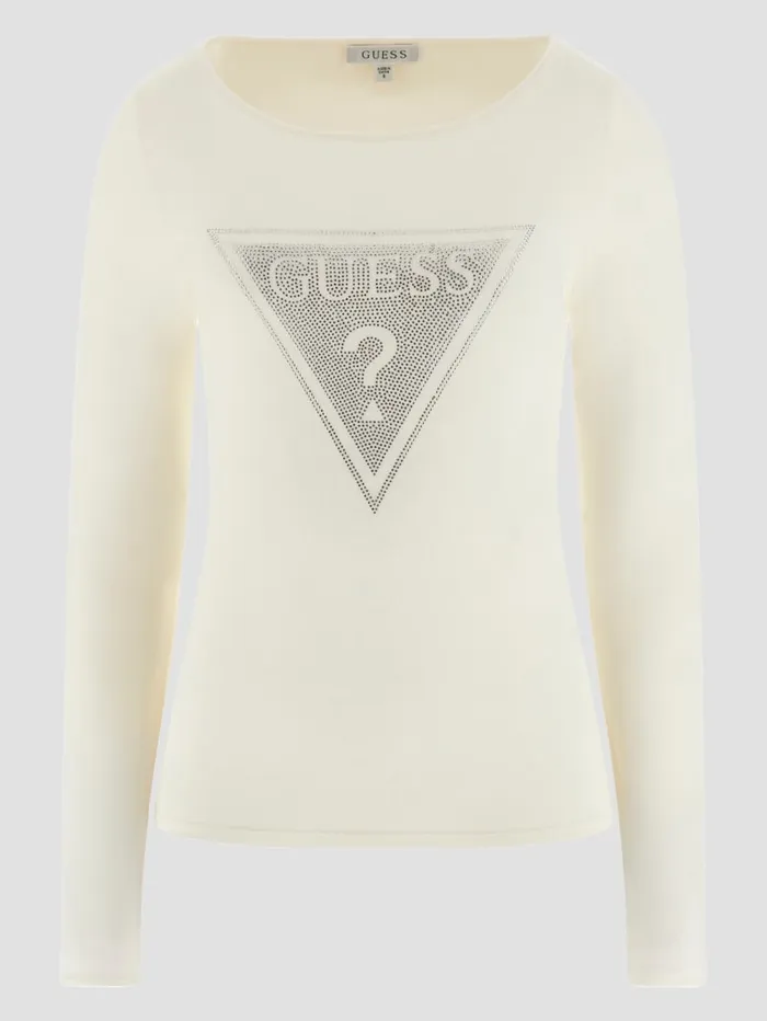 GUESS Sweaters and Knits Eco Eliza Logo Sweater Red 8211 Women