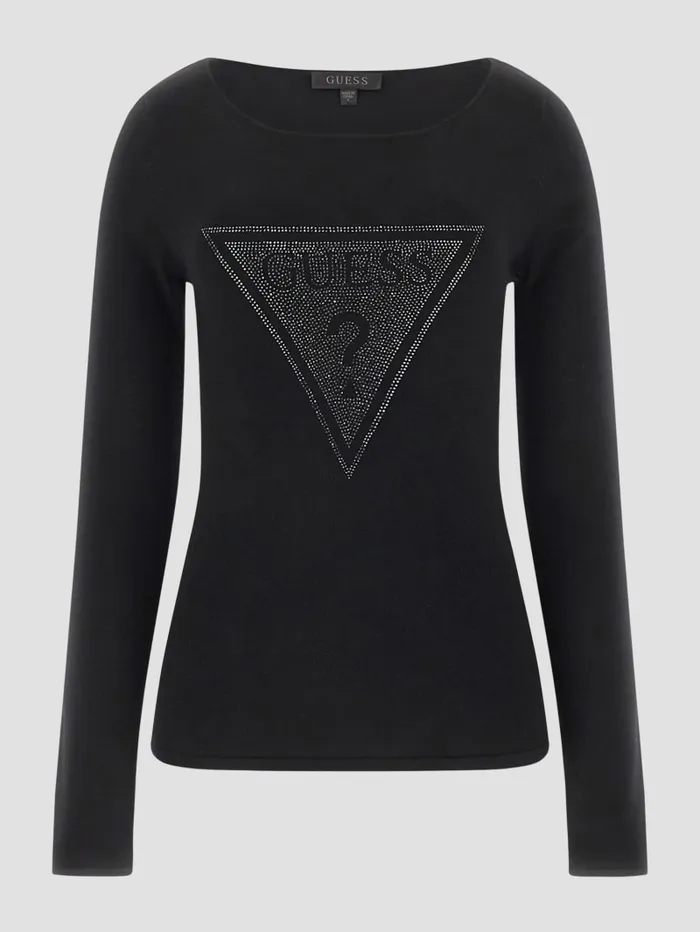 GUESS Sweaters and Knits Eco Eliza Logo Sweater Red 8211 Women