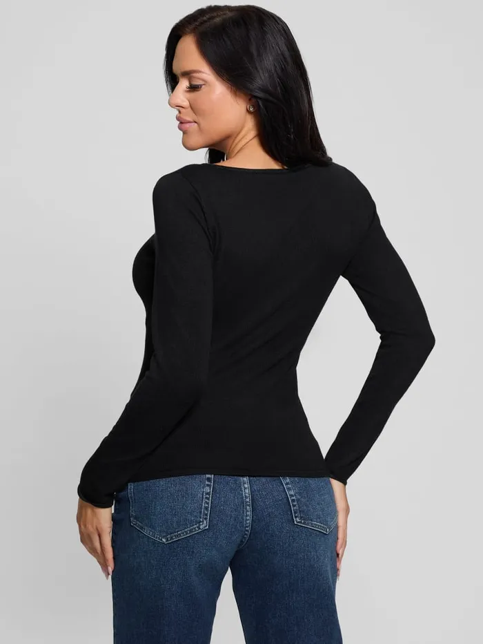 GUESS Sweaters and Knits Eco Eliza Logo Sweater Red 8211 Women