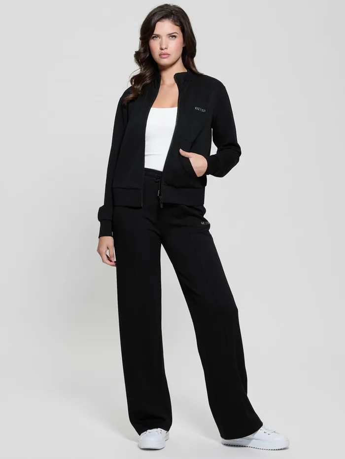 GUESS Sweaters and Knits Eco Gelsey FullZip Sweatshirt Black 8211 Women