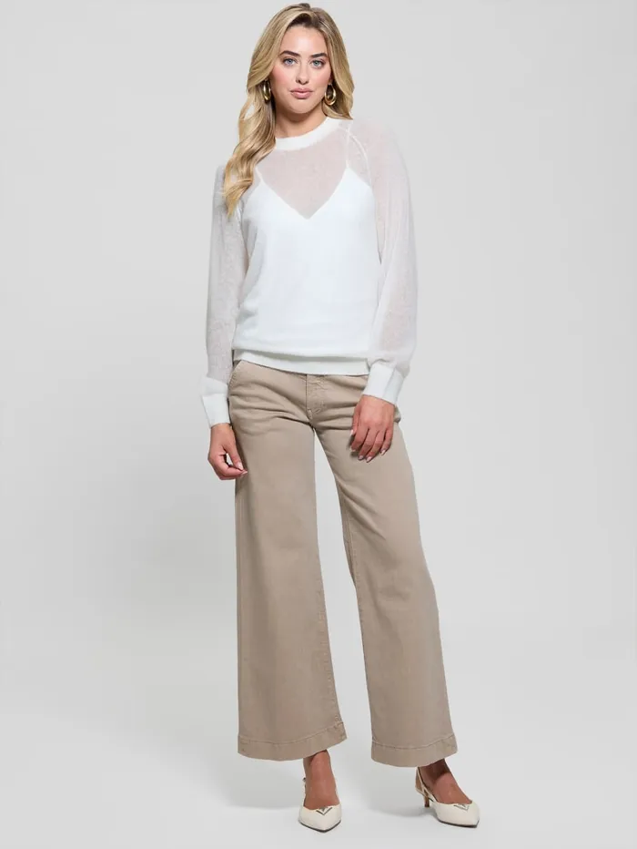 GUESS Sweaters and Knits Izabella WoolBlend Sweater White 8211 Women