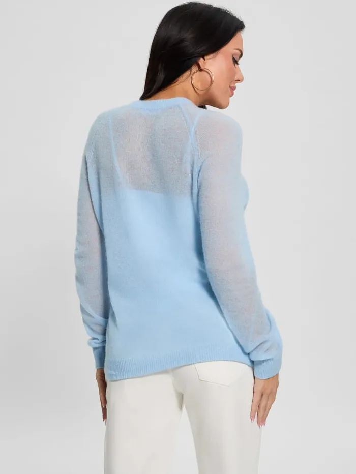 GUESS Sweaters and Knits Izabella WoolBlend Sweater White 8211 Women