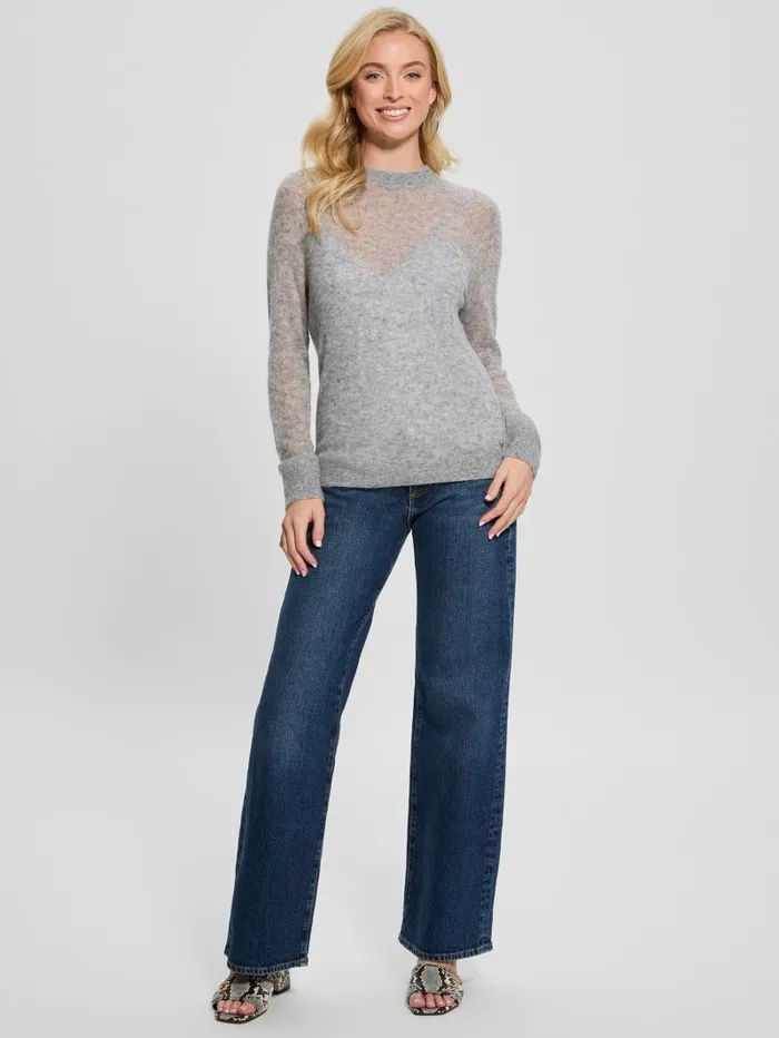 GUESS Sweaters and Knits Izabella WoolBlend Sweater White 8211 Women