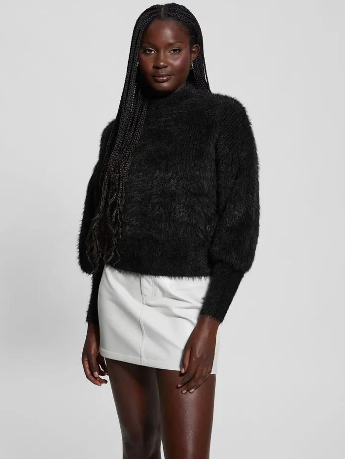 GUESS Sweaters and Knits Keyla Fuzzy Sweater Green 8211 Women