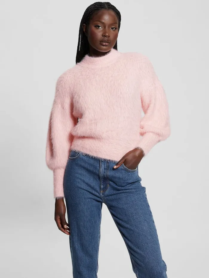GUESS Sweaters and Knits Keyla Fuzzy Sweater Green 8211 Women