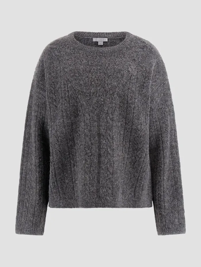 GUESS Sweaters and Knits Sylvie AlpacaBlend Pointelle Sweater White 8211 Women