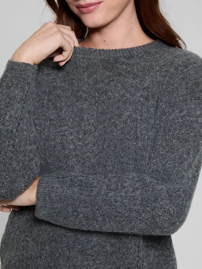 GUESS Sweaters and Knits Sylvie AlpacaBlend Pointelle Sweater White 8211 Women
