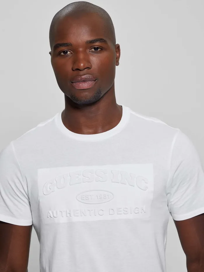 GUESS T Shirts and Tanks Club Logo Tee Black 8211 Men