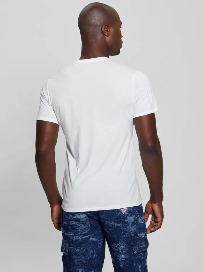 GUESS T Shirts and Tanks Club Logo Tee Black 8211 Men