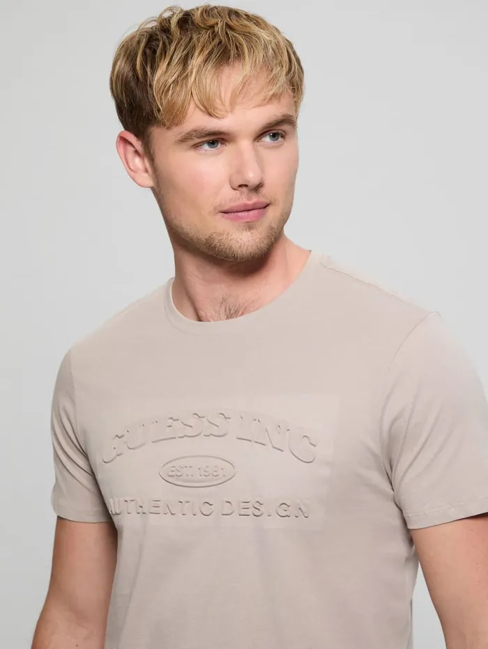 GUESS T Shirts and Tanks Club Logo Tee Black 8211 Men