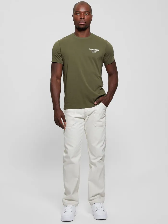 GUESS T Shirts and Tanks Eco Classic Tee Green 8211 Men