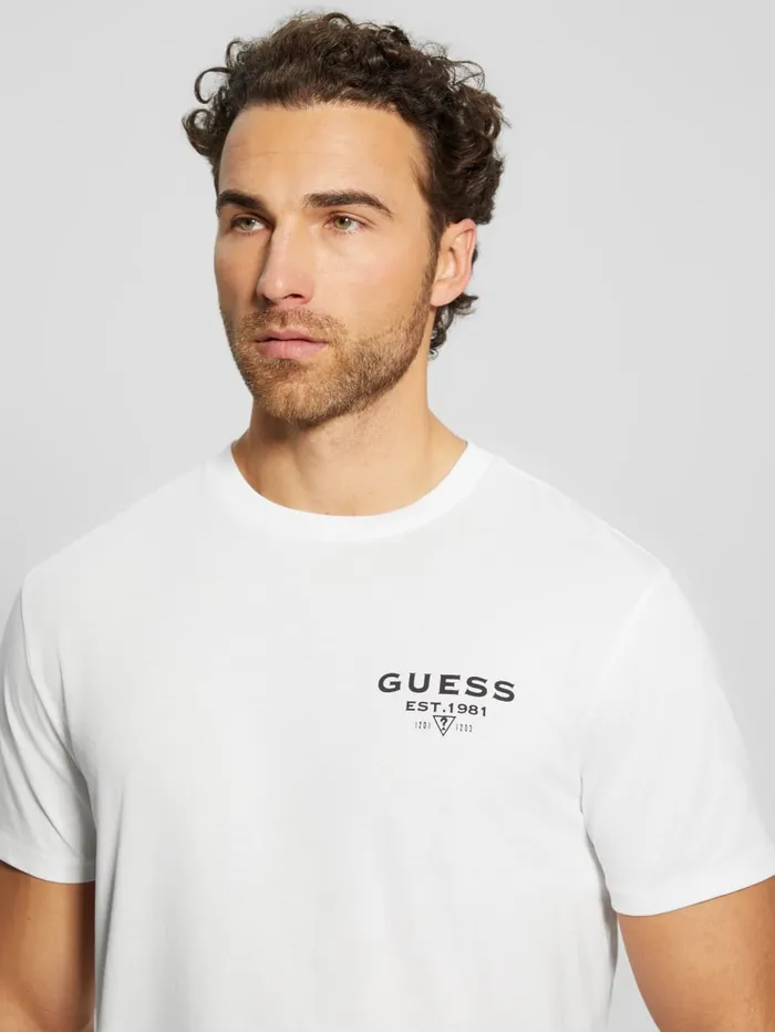 GUESS T Shirts and Tanks Eco Classic Tee Green 8211 Men
