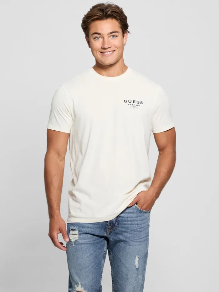 GUESS T Shirts and Tanks Eco Classic Tee Green 8211 Men