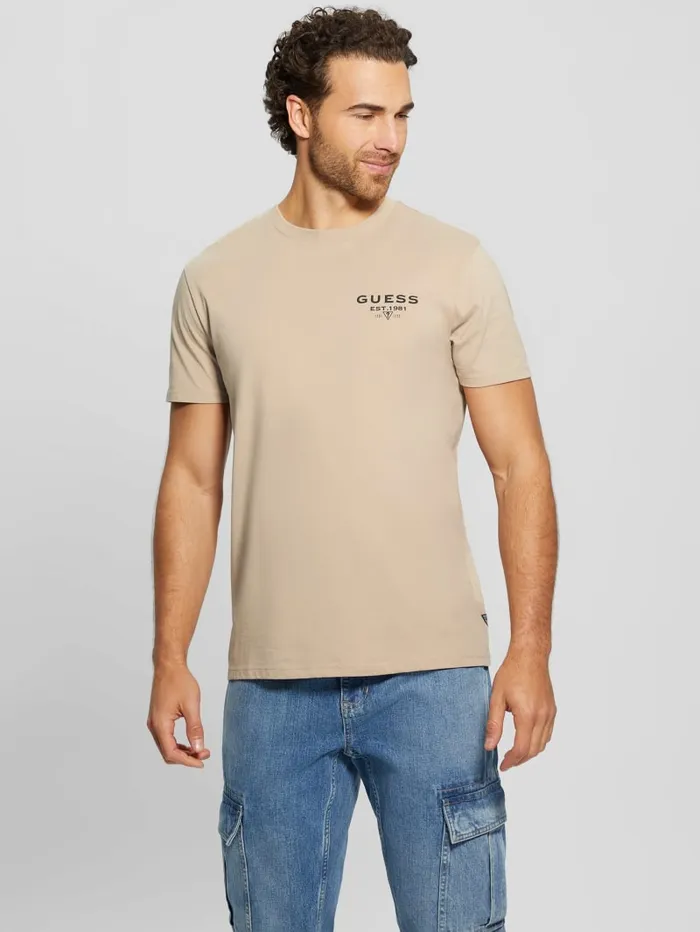 GUESS T Shirts and Tanks Eco Classic Tee Green 8211 Men