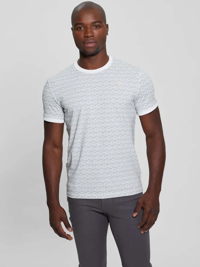 GUESS T Shirts and Tanks Eco Colin Logo Tee White 8211 Men