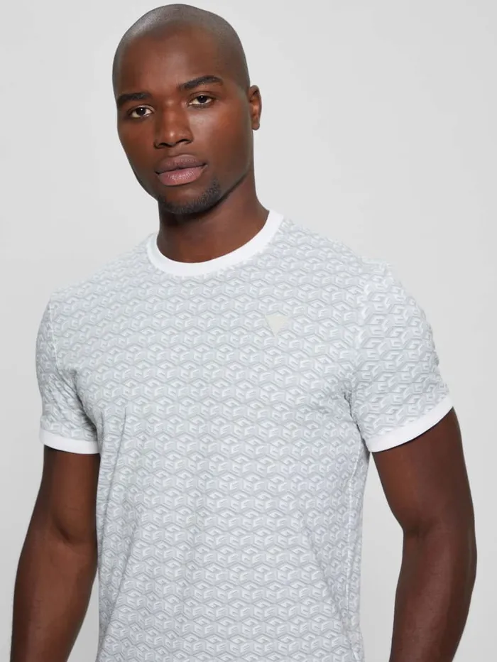GUESS T Shirts and Tanks Eco Colin Logo Tee White 8211 Men