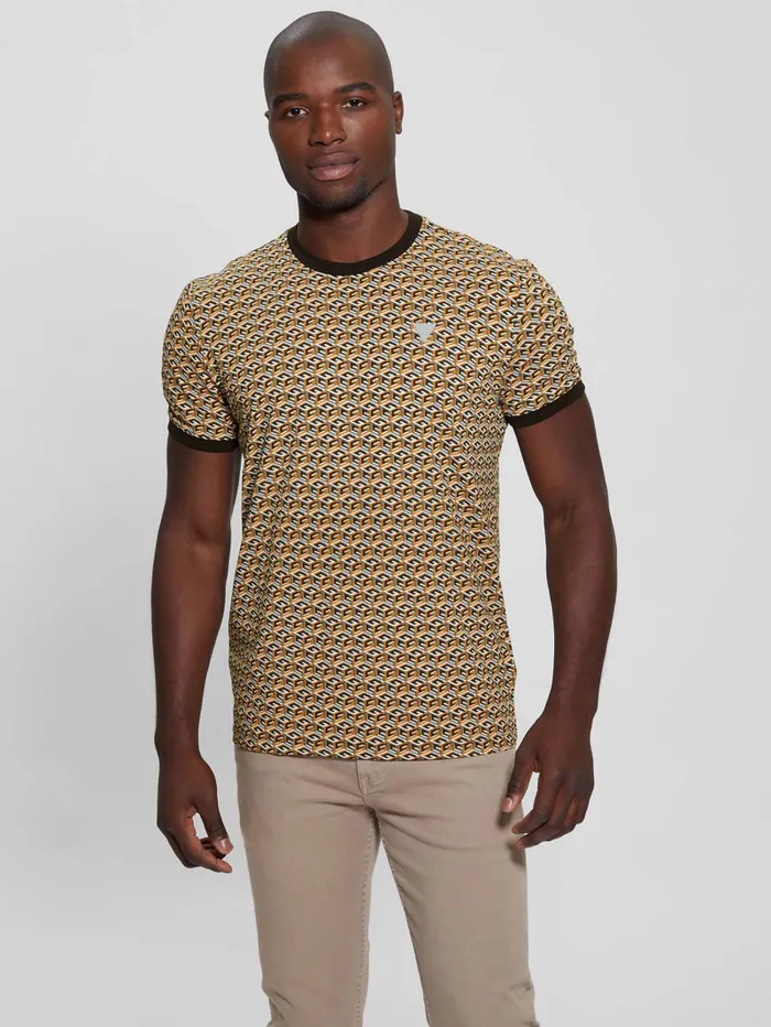 GUESS T Shirts and Tanks Eco Colin Logo Tee White 8211 Men