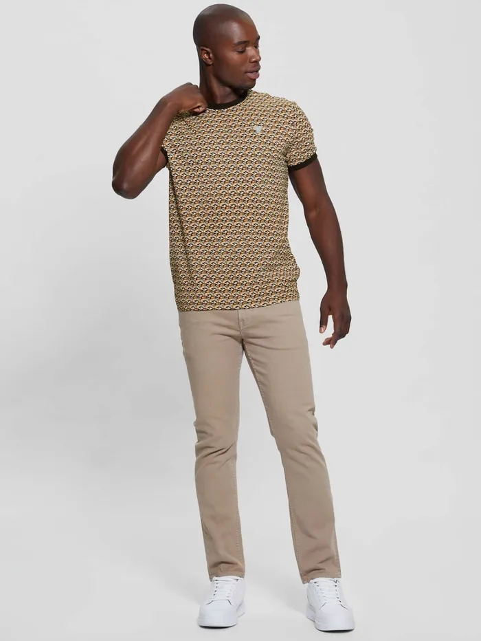 GUESS T Shirts and Tanks Eco Colin Logo Tee White 8211 Men