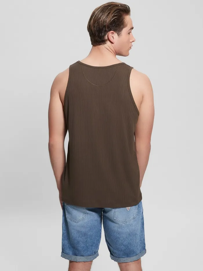 GUESS T Shirts and Tanks Eco Cyrus Ribbed Tank Black 8211 Men