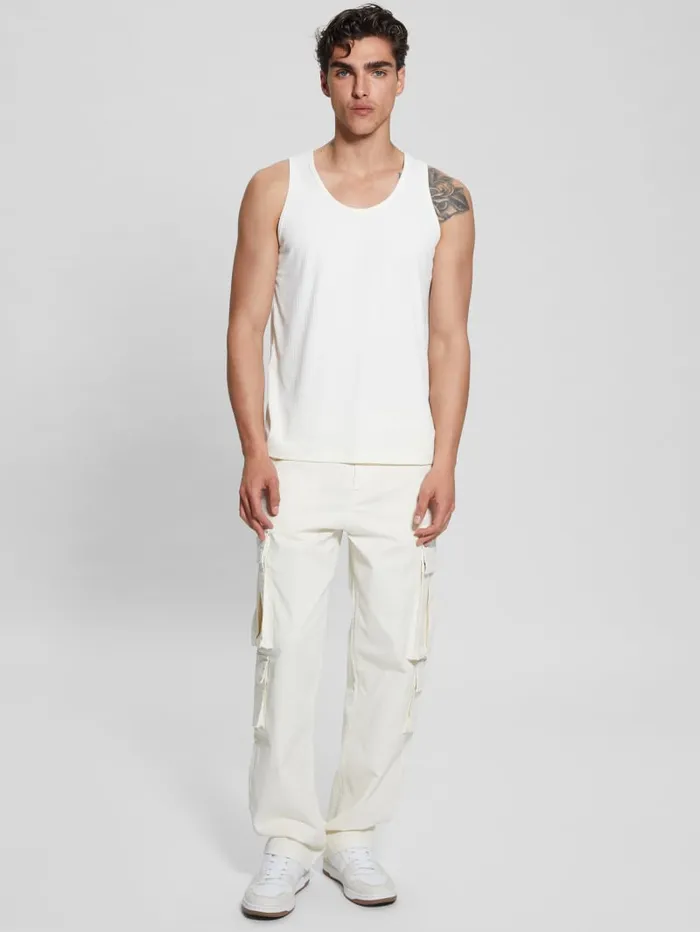 GUESS T Shirts and Tanks Eco Cyrus Ribbed Tank Black 8211 Men