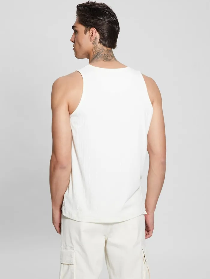 GUESS T Shirts and Tanks Eco Cyrus Ribbed Tank Black 8211 Men