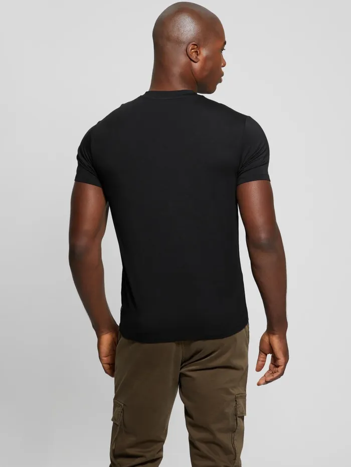 GUESS T Shirts and Tanks Heavy Jersey VNeck Tee Beige 8211 Men