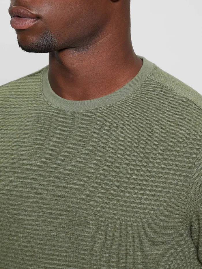 GUESS T Shirts and Tanks Hudson Linear Texture Tee Beige 8211 Men