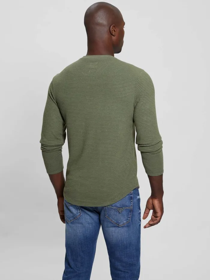 GUESS T Shirts and Tanks Hudson Linear Texture Tee Beige 8211 Men