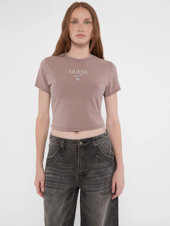 GUESS Tops and Tees Originals Baker Baby Tee Purple 8211 Women