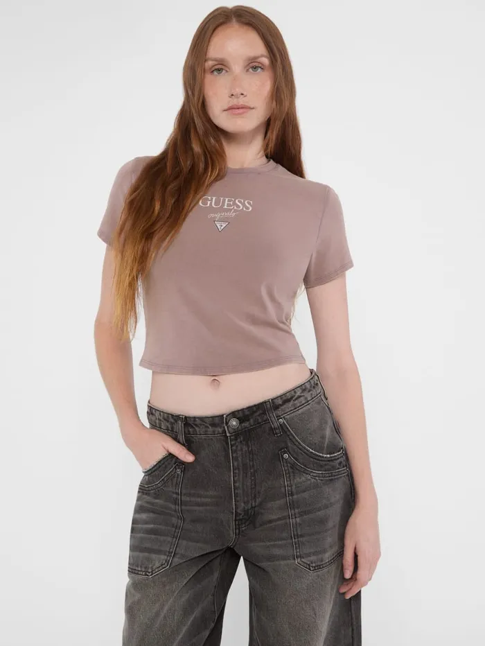GUESS Tops and Tees Originals Baker Baby Tee Purple 8211 Women