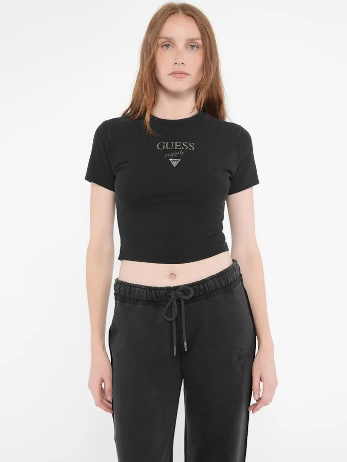 GUESS Tops and Tees Originals Baker Baby Tee Purple 8211 Women