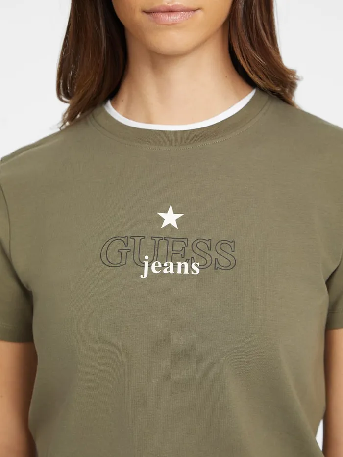 GUESS Tops Classic Star Tee Black 8211 Women