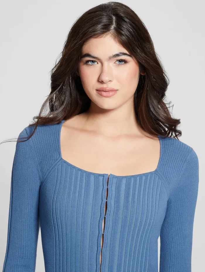 GUESS Tops Eco Allie Cardigan Blue 8211 Women