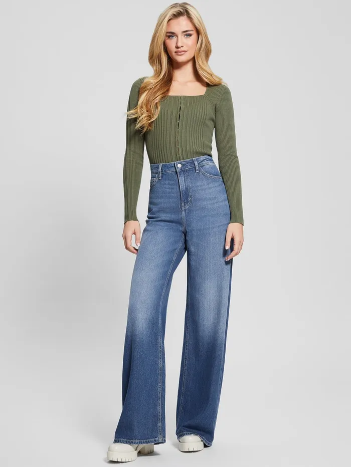 GUESS Tops Eco Allie Cardigan Blue 8211 Women