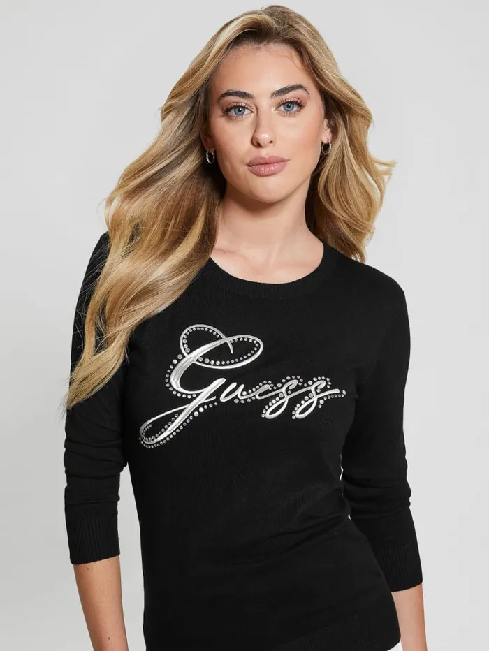 GUESS Tops Eco Olive Sweater Black 8211 Women