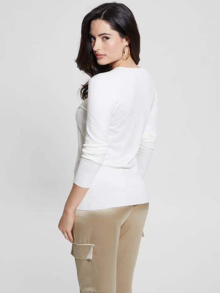 GUESS Tops Eco Olive Sweater Black 8211 Women