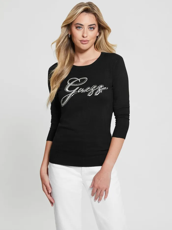 GUESS Tops Eco Olive Sweater Black 8211 Women