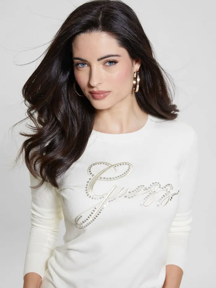 GUESS Tops Eco Olive Sweater Black 8211 Women