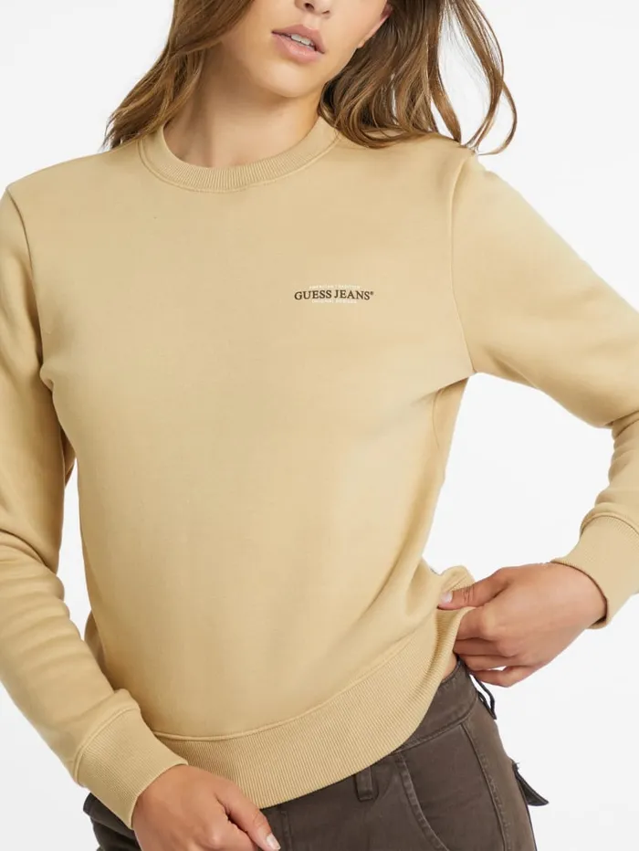 GUESS Tops Mini American Tradition Sweatshirt Beige 8211 Women