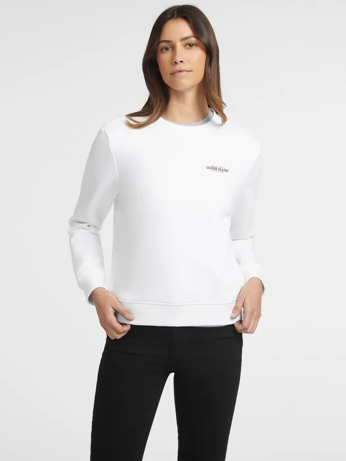 GUESS Tops Mini American Tradition Sweatshirt Beige 8211 Women