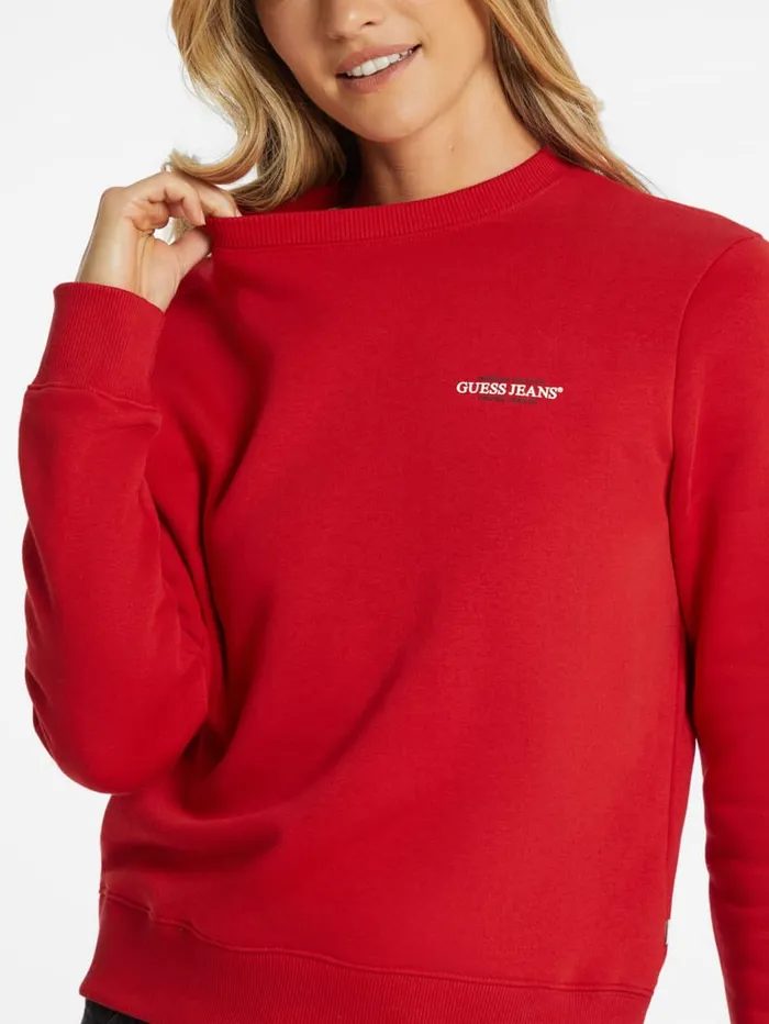 GUESS Tops Mini American Tradition Sweatshirt Beige 8211 Women