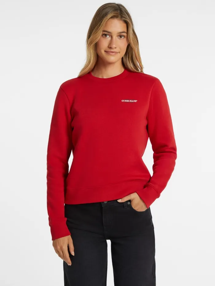 GUESS Tops Mini American Tradition Sweatshirt Beige 8211 Women