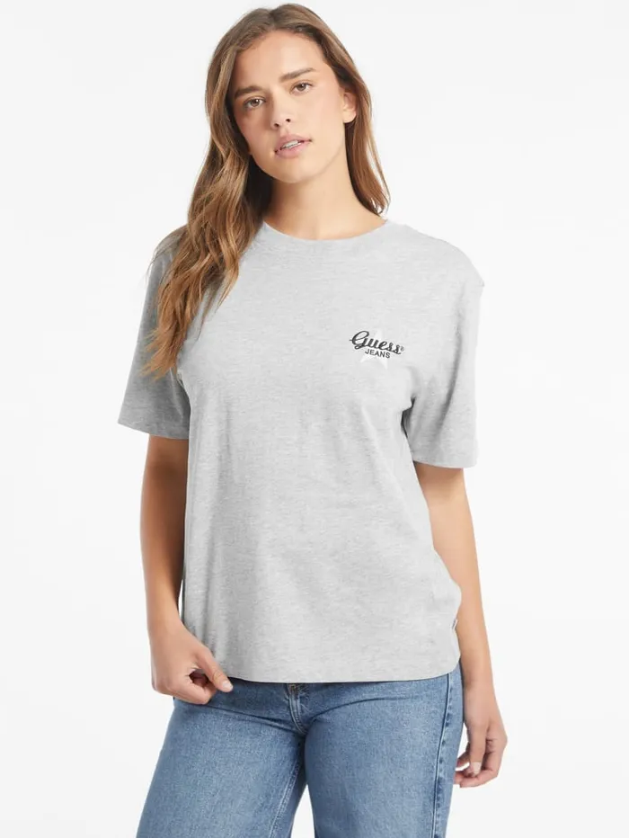 GUESS Tops Oversized Star Logo Tee Blue 8211 Women
