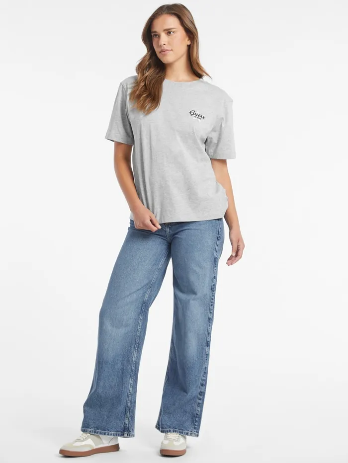 GUESS Tops Oversized Star Logo Tee Blue 8211 Women