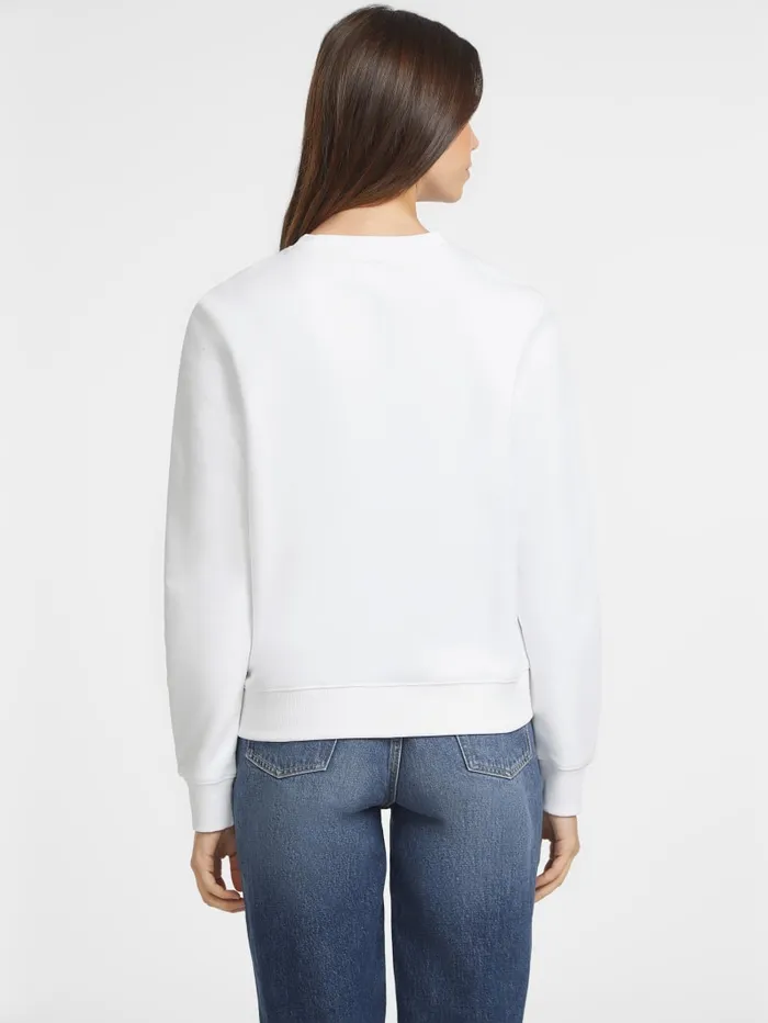 GUESS Tops Script Logo Sweatshirt White 8211 Women