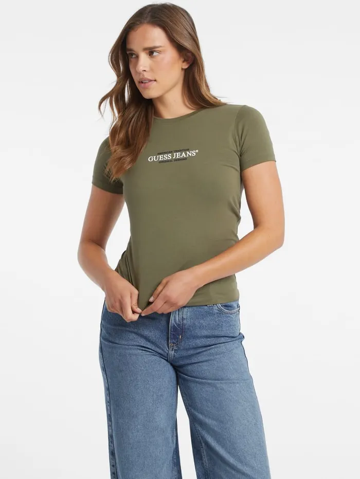 GUESS Tops Slim American Tradition Tee Red 8211 Women